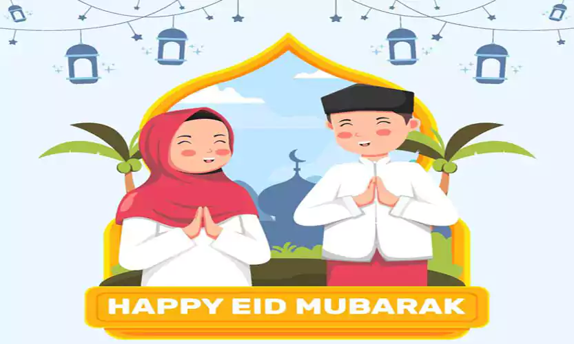 Eid Mubarak Couple Image
