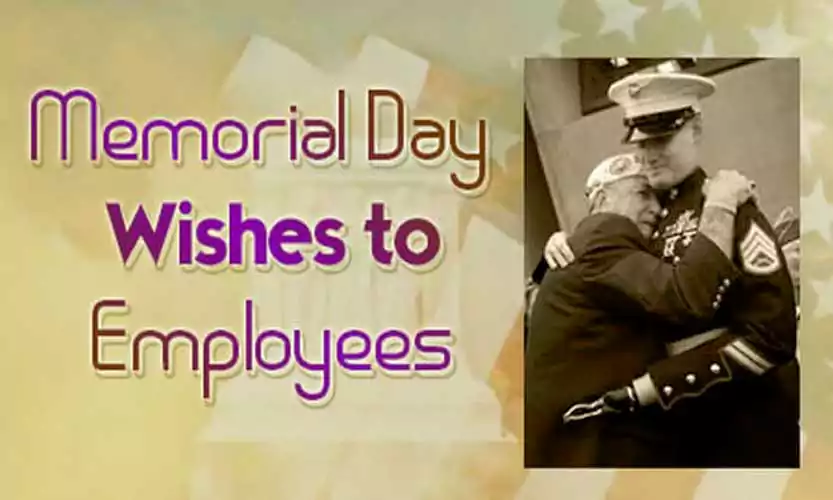 Memorial Day Message to Employees