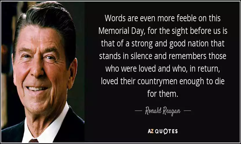 memorial day ronald reagan quotes
