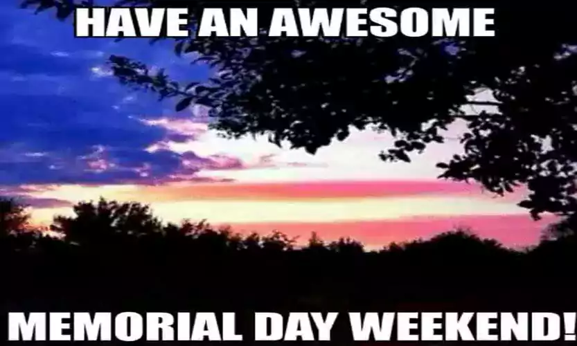memorial day weekend meme