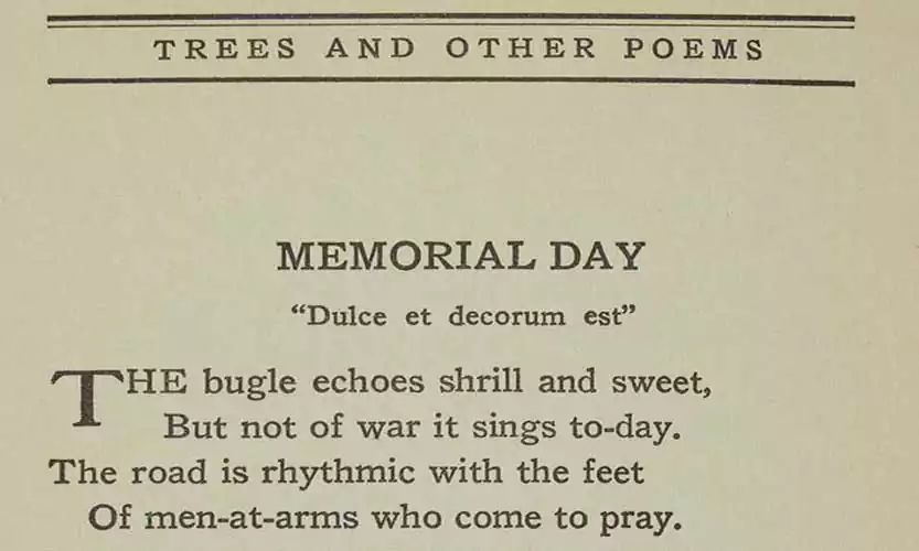 poems for memorial day