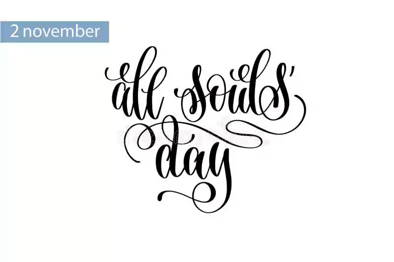 All Souls Day Clipart Black and White