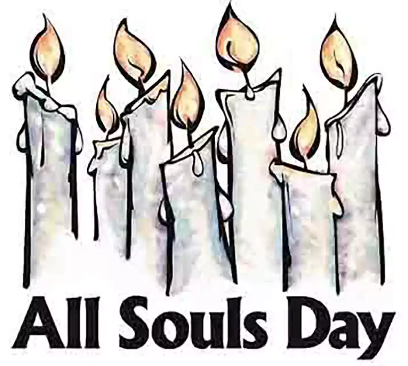 All Souls Day Clipart Black and White
