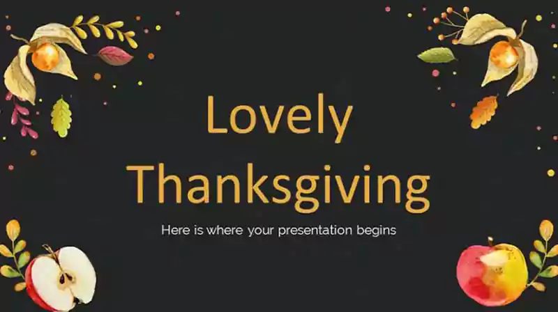 Thanksgiving PowerPoint Background