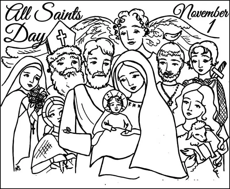 all souls day coloring page