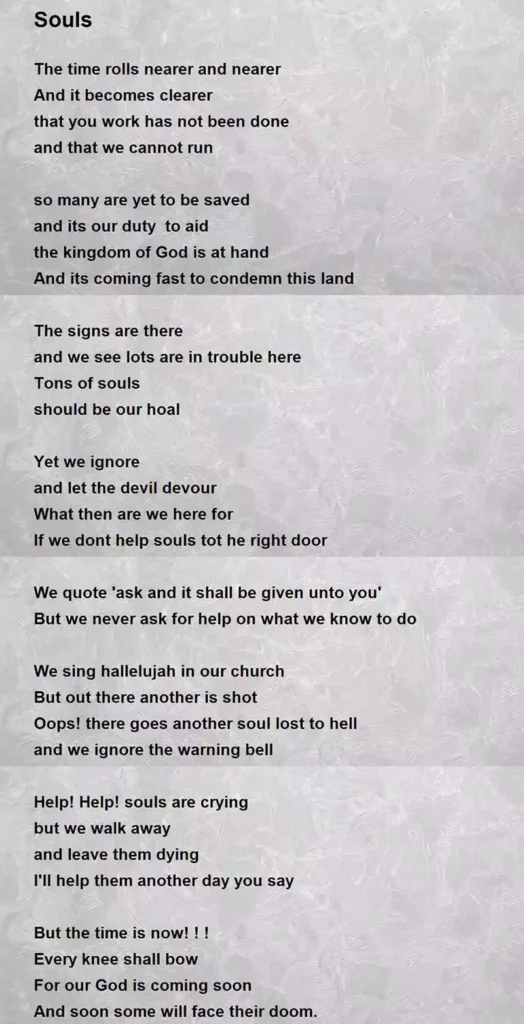 all souls day poem