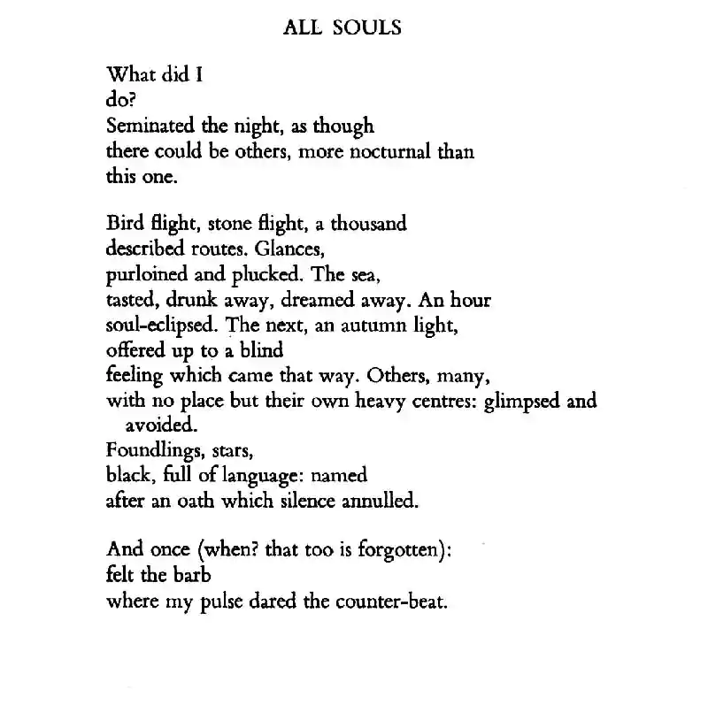 all souls day poem