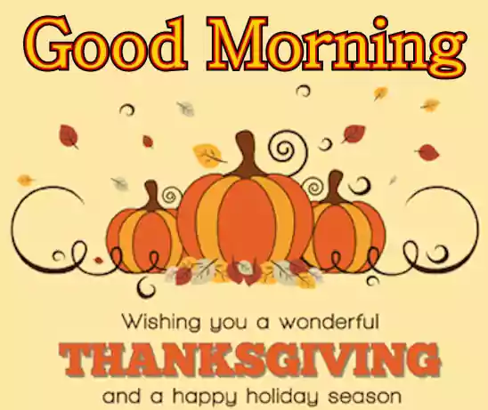 good morning thanksgiving image