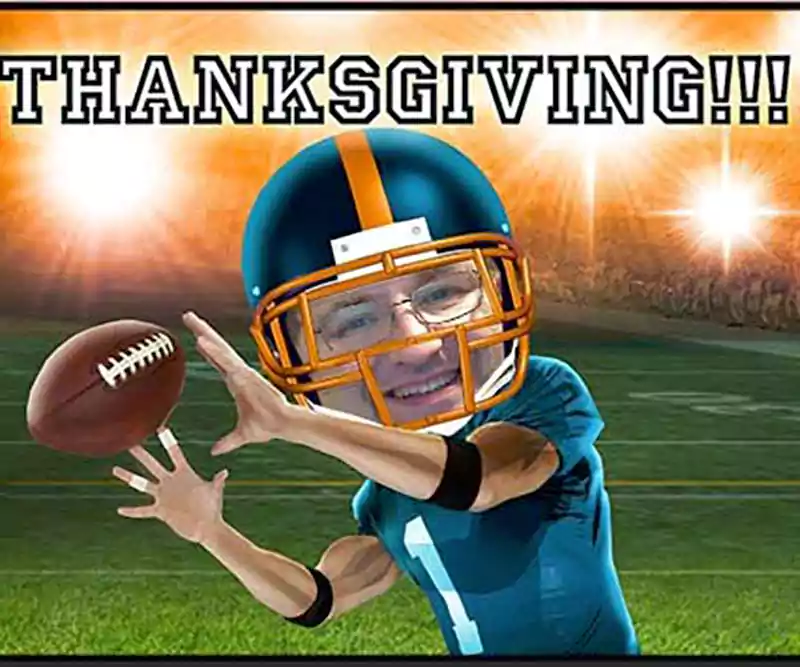 happy thanksgiving football image
