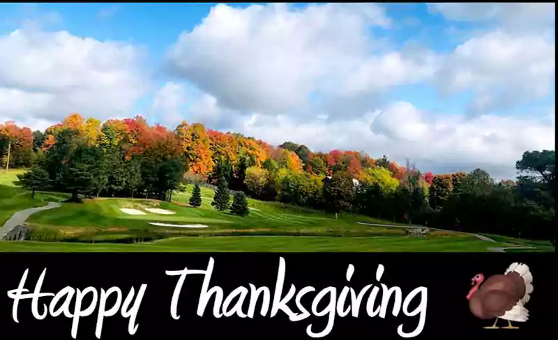 happy thanksgiving golf image