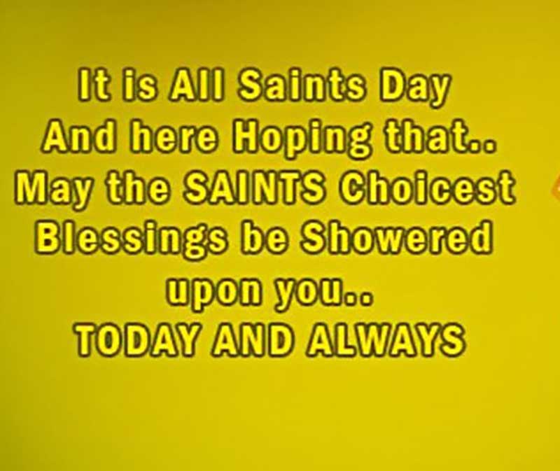 sayings for all saints day