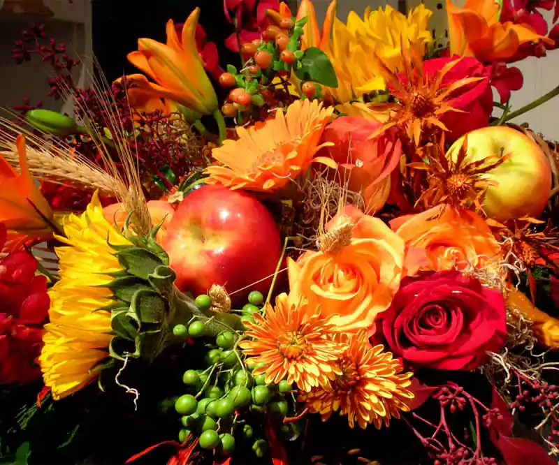 thanksgiving flowers image