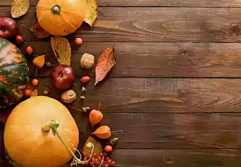 Thanksgiving Wood Background