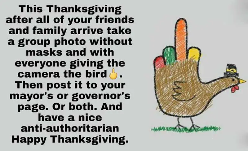 anti thanksgiving meme