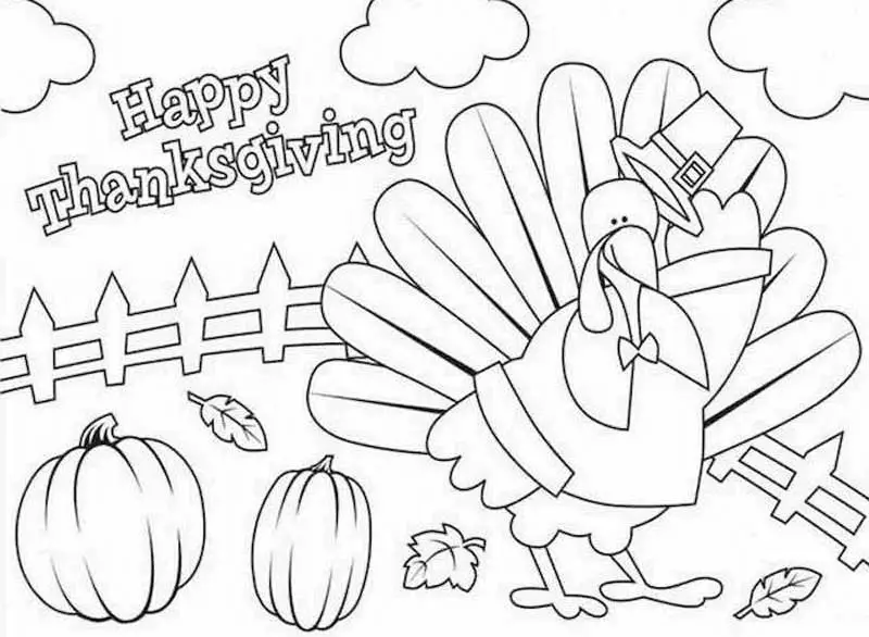 disney thanksgiving coloring pages