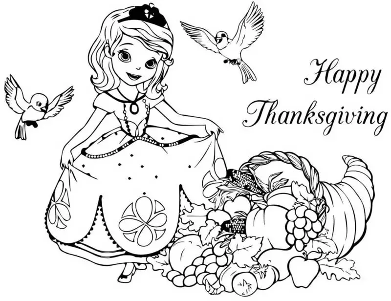 disney thanksgiving coloring pages
