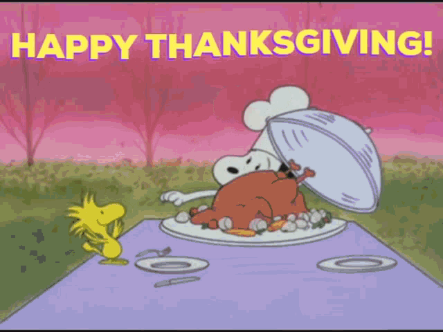 happy thanksgiving peanuts gif