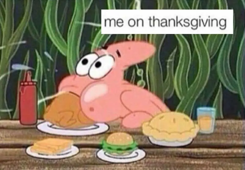 me on thanksgiving meme