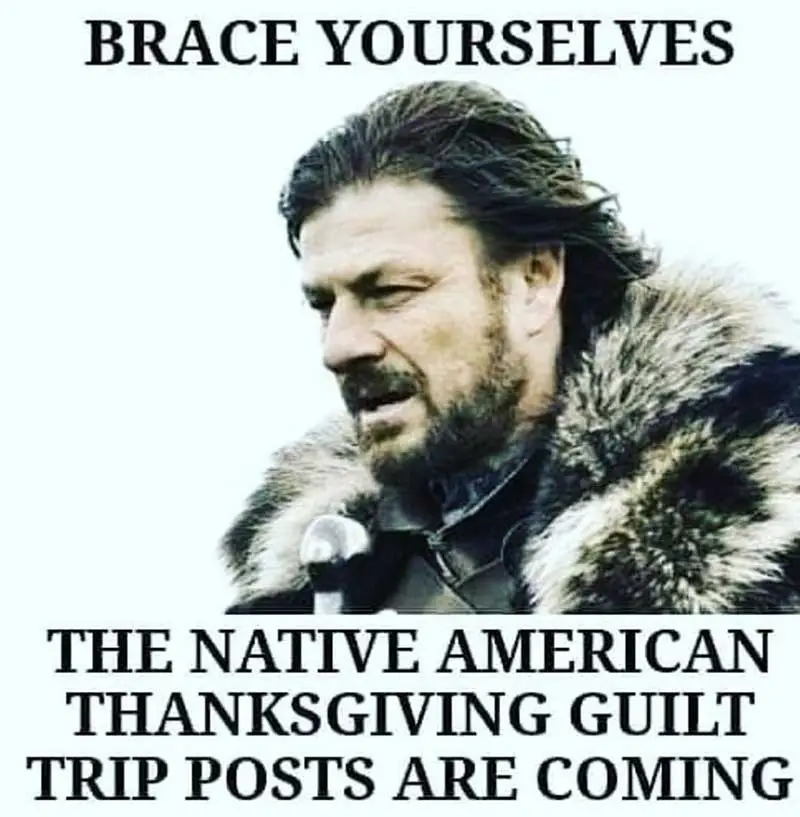 native american thanksgiving meme