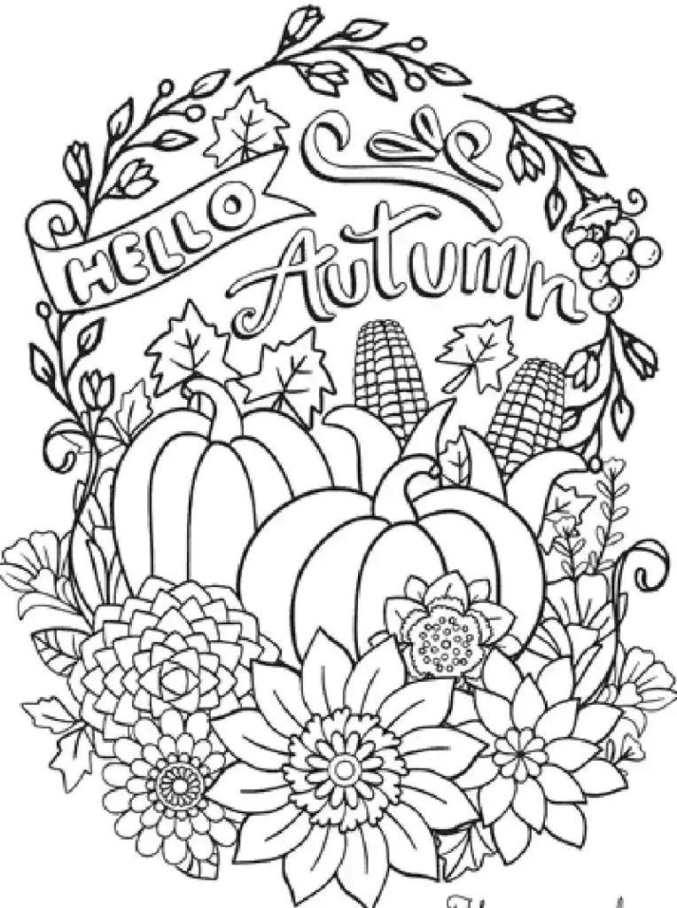 thanksgiving coloring page