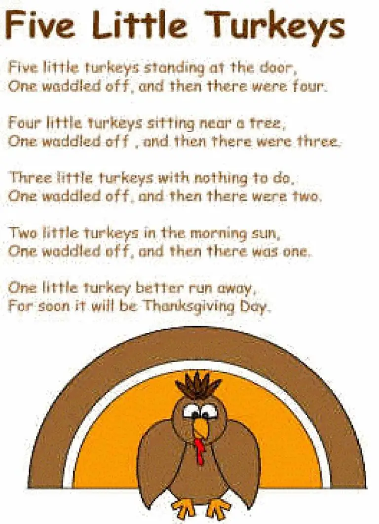 50+ Thanksgiving Poems for Preschoolers Free Download 2023 ...