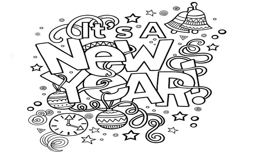 Disney New Year Coloring Pages