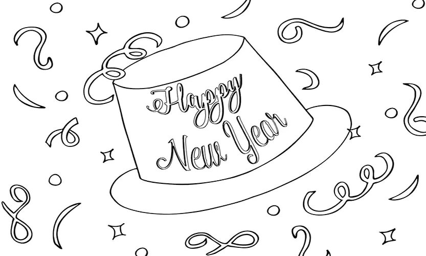 New Years Eve Coloring Pages