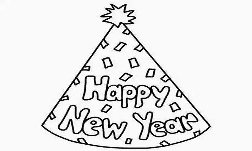 free new years coloring pages