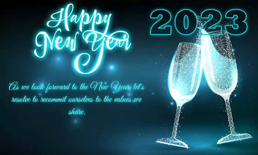 happy new year greeting card bd