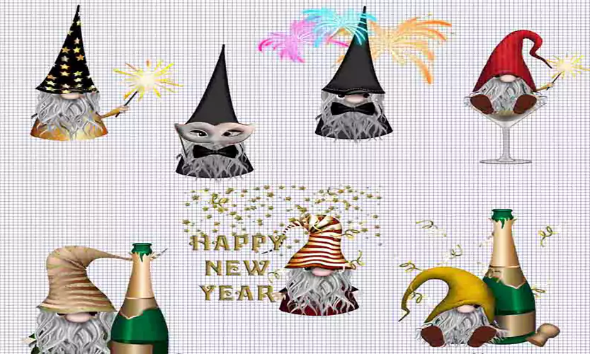 happy new year gnomes images