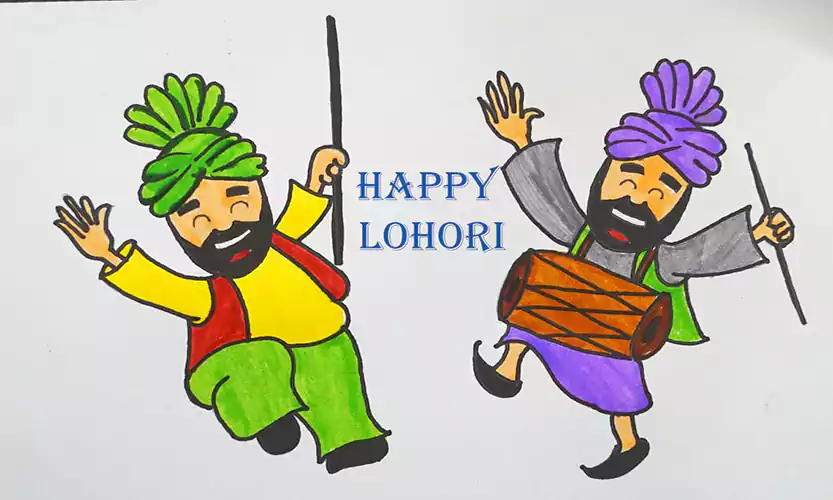 lohri images cartoon
