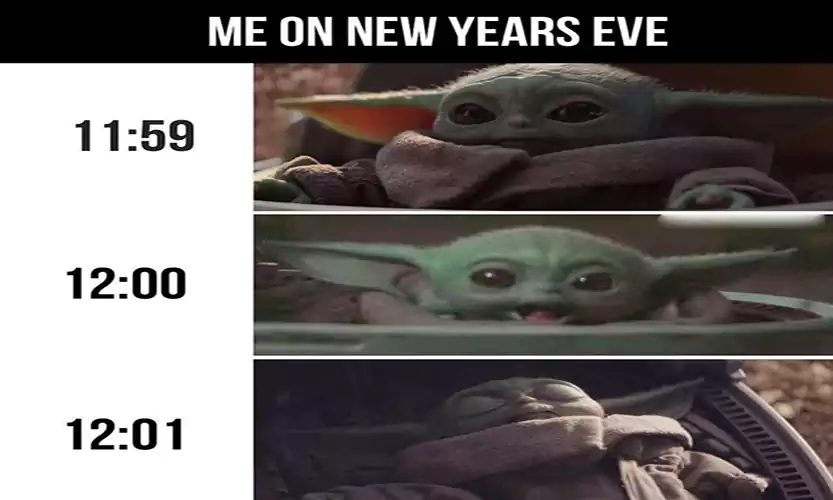 me on new years eve meme