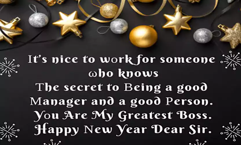 new year greetings to boss