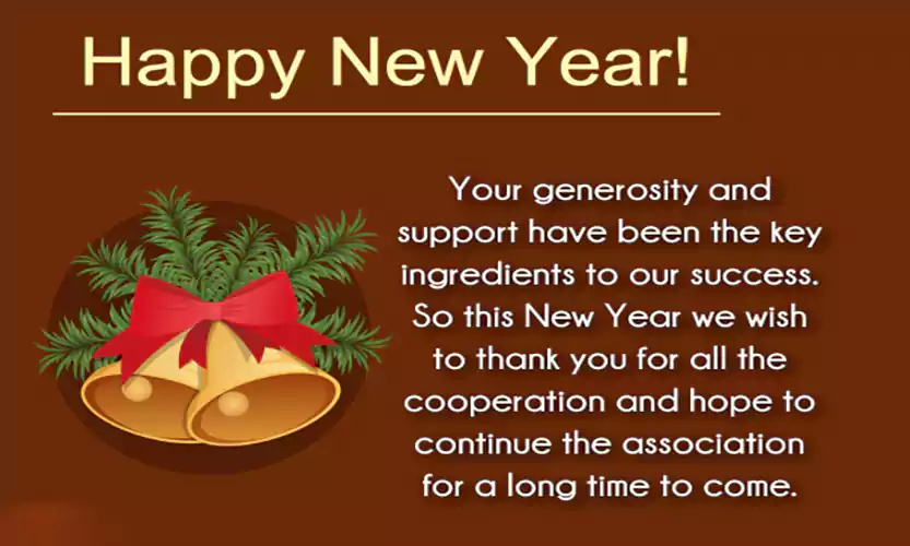 new year greetings to clients