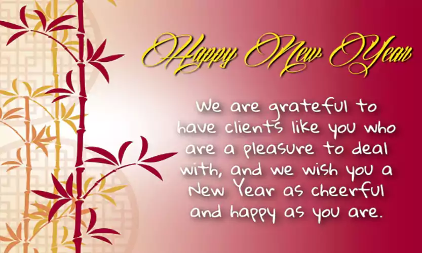 new year greetings to clients