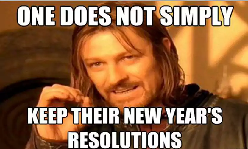 new years at home meme