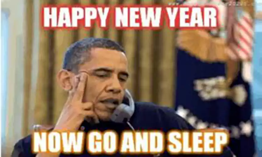 new years at home meme