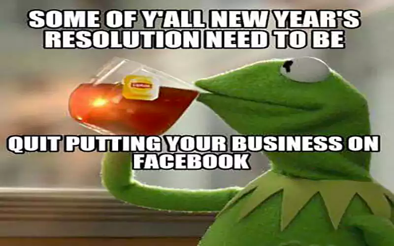 sarcastic new years resolution meme