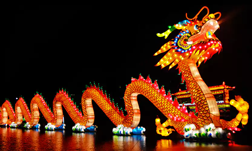 chinese new year dragon background