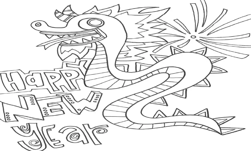 chinese new year tiger coloring page