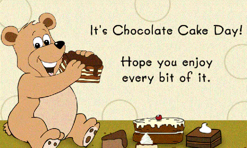 chocolate cake day images
