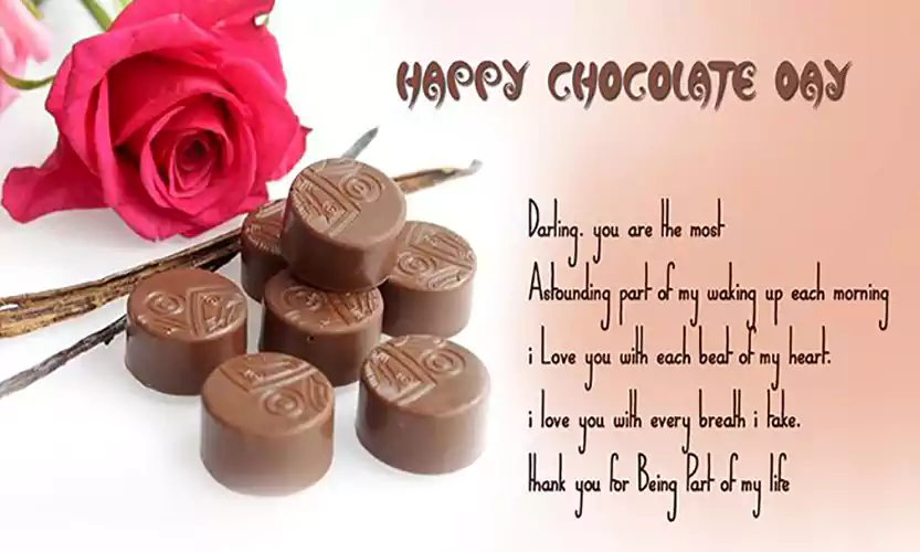 chocolate day message for wife