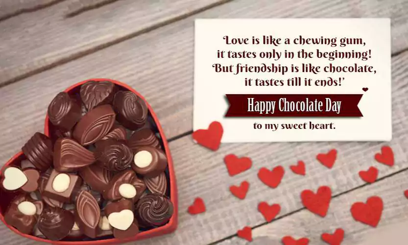 chocolate day quotes for best friend