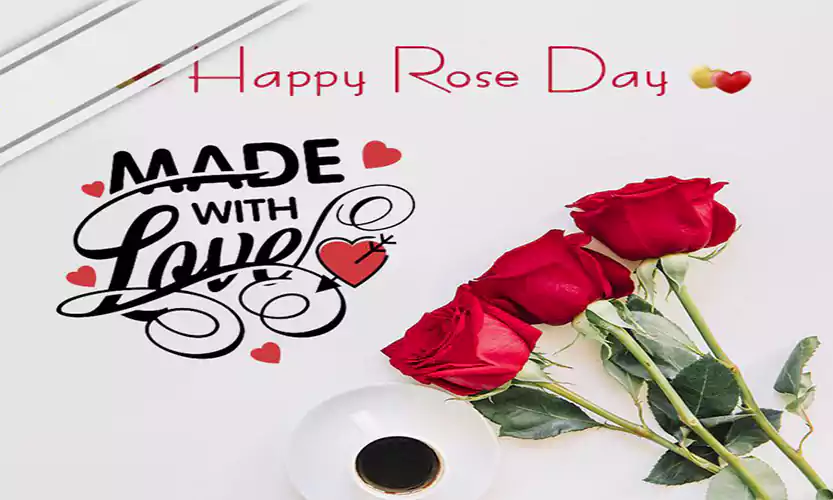 happy rose day greeting card