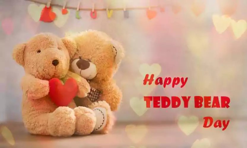 happy teddy day HD wallpaper