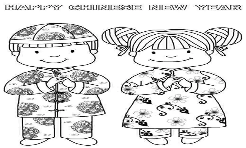 preschool chinese new year coloring pages