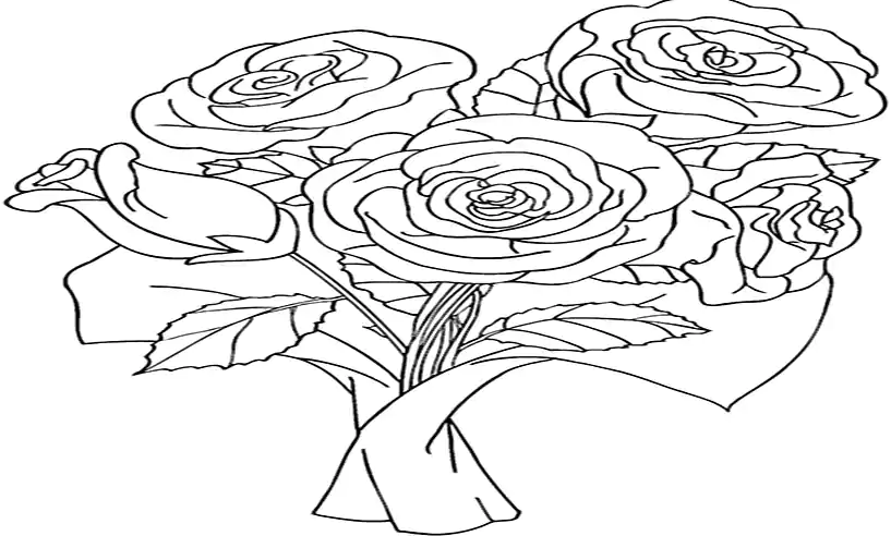 rose day coloring pages