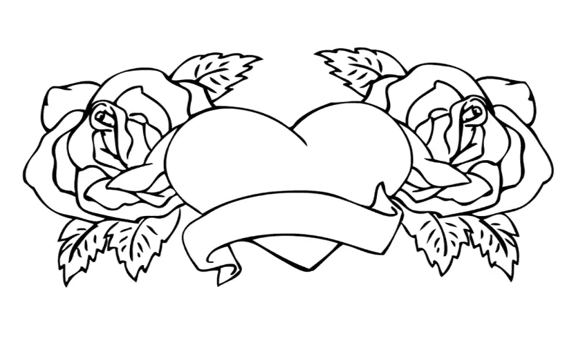 rose day coloring pages