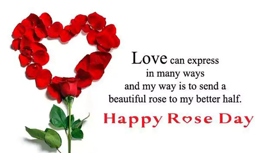 rose day message for husband