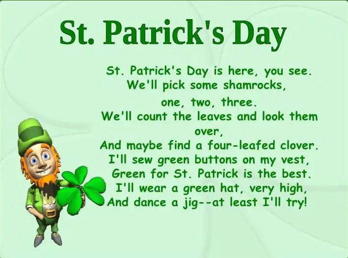 St Patricks Day Poem